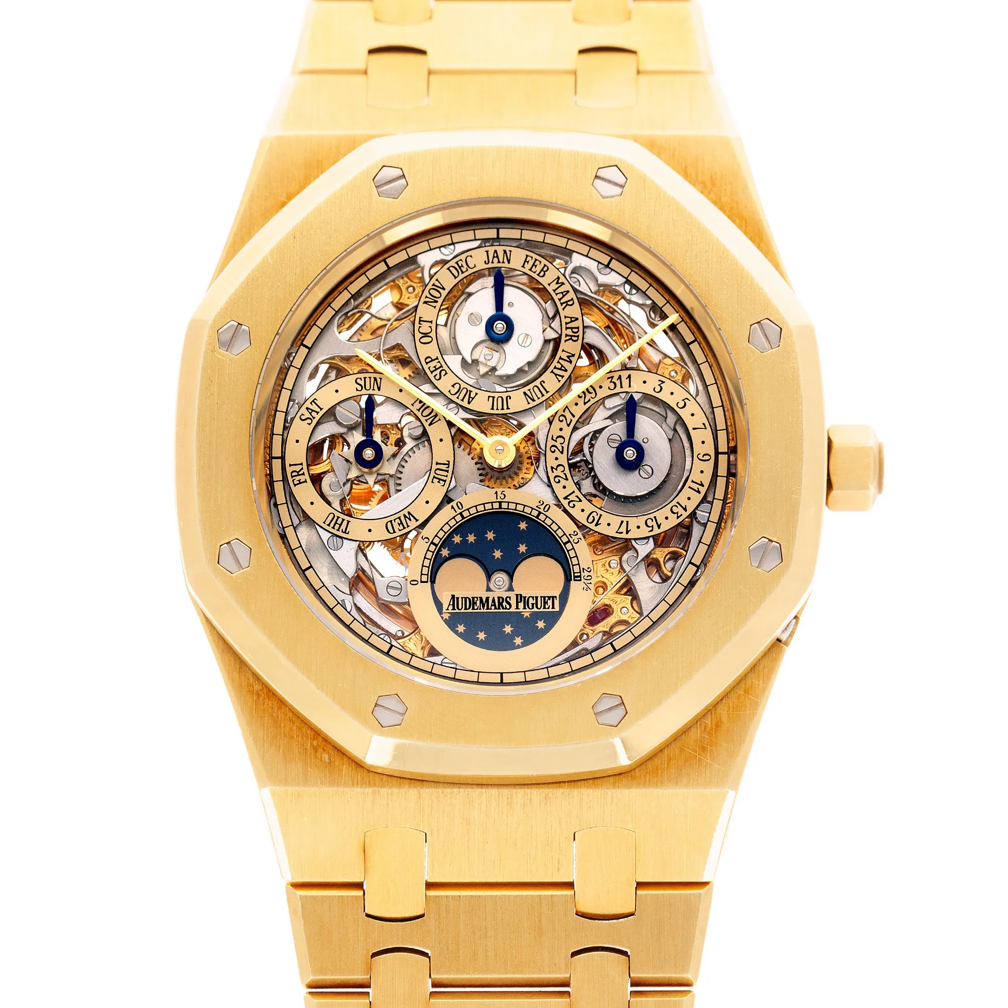 Audemars Piguet Yellow Gold Royal Oak Skeleton Perpetual Ref. 25636BA