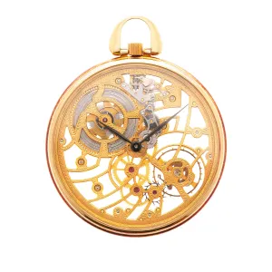 Audemars Piguet Yellow Gold Skeletonized Pocket Watch