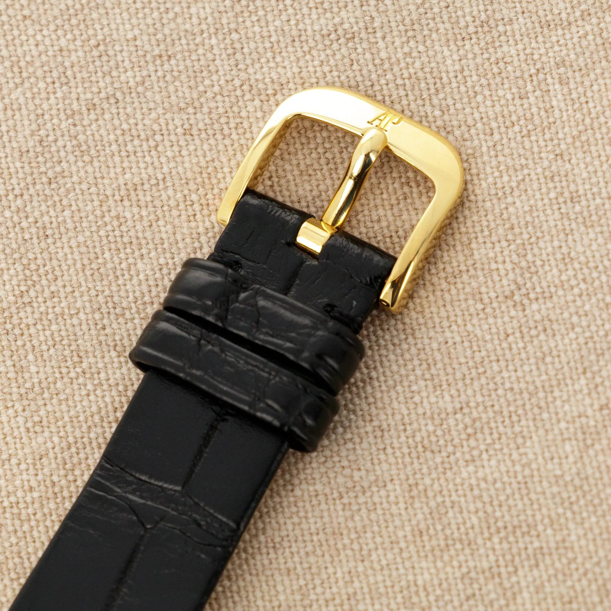 Audemars Piguet Yellow Gold Watch Ref. 14677 with Skeletonized Le Mans Ferrari Dial