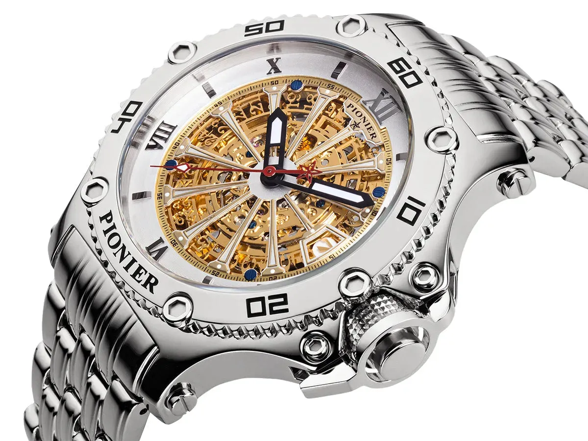 Automatic Barcelona GM-516-7 | Silver | Pionier, Germany