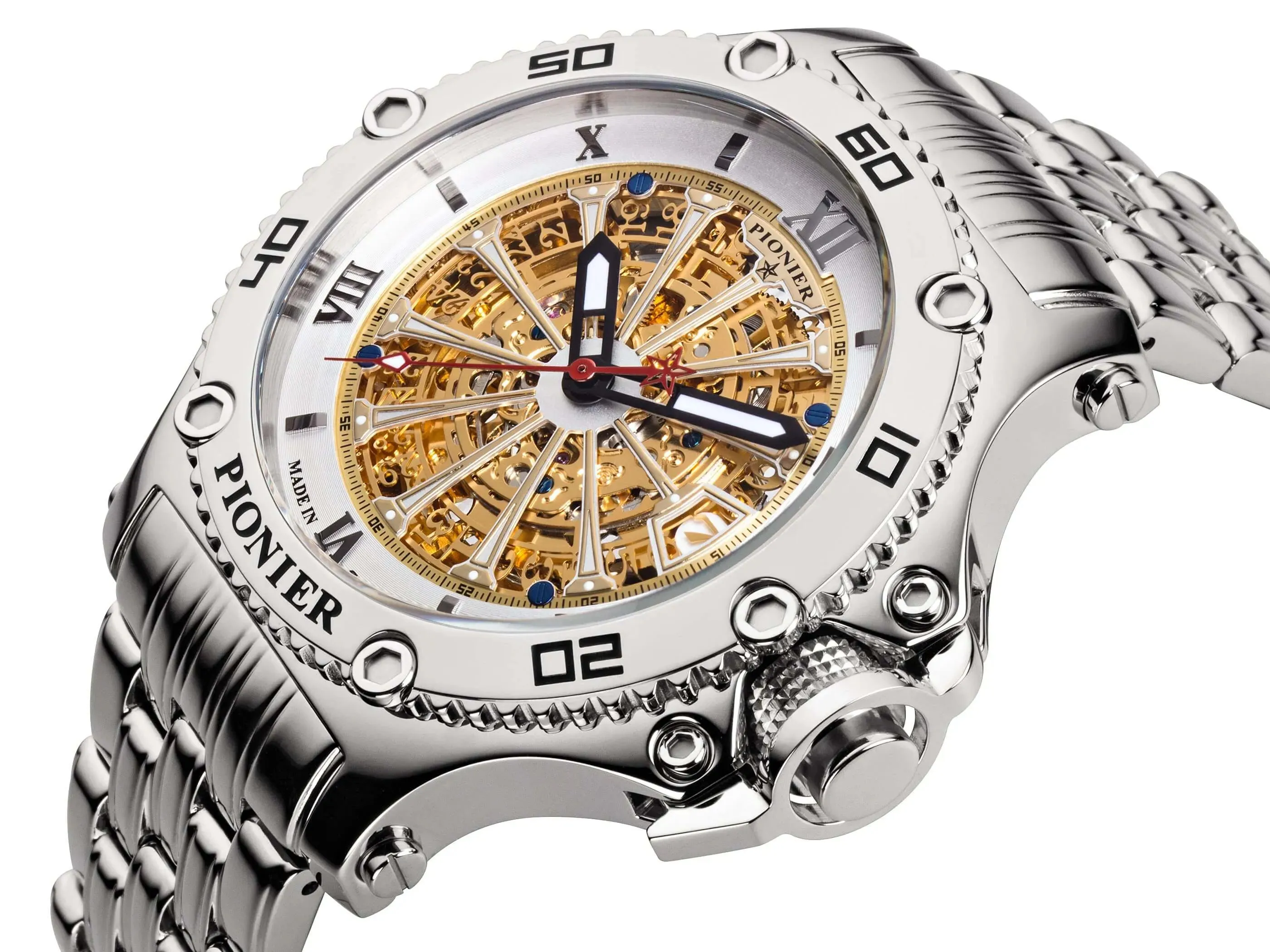 Automatic Barcelona GM-516-7 | Silver | Pionier, Germany