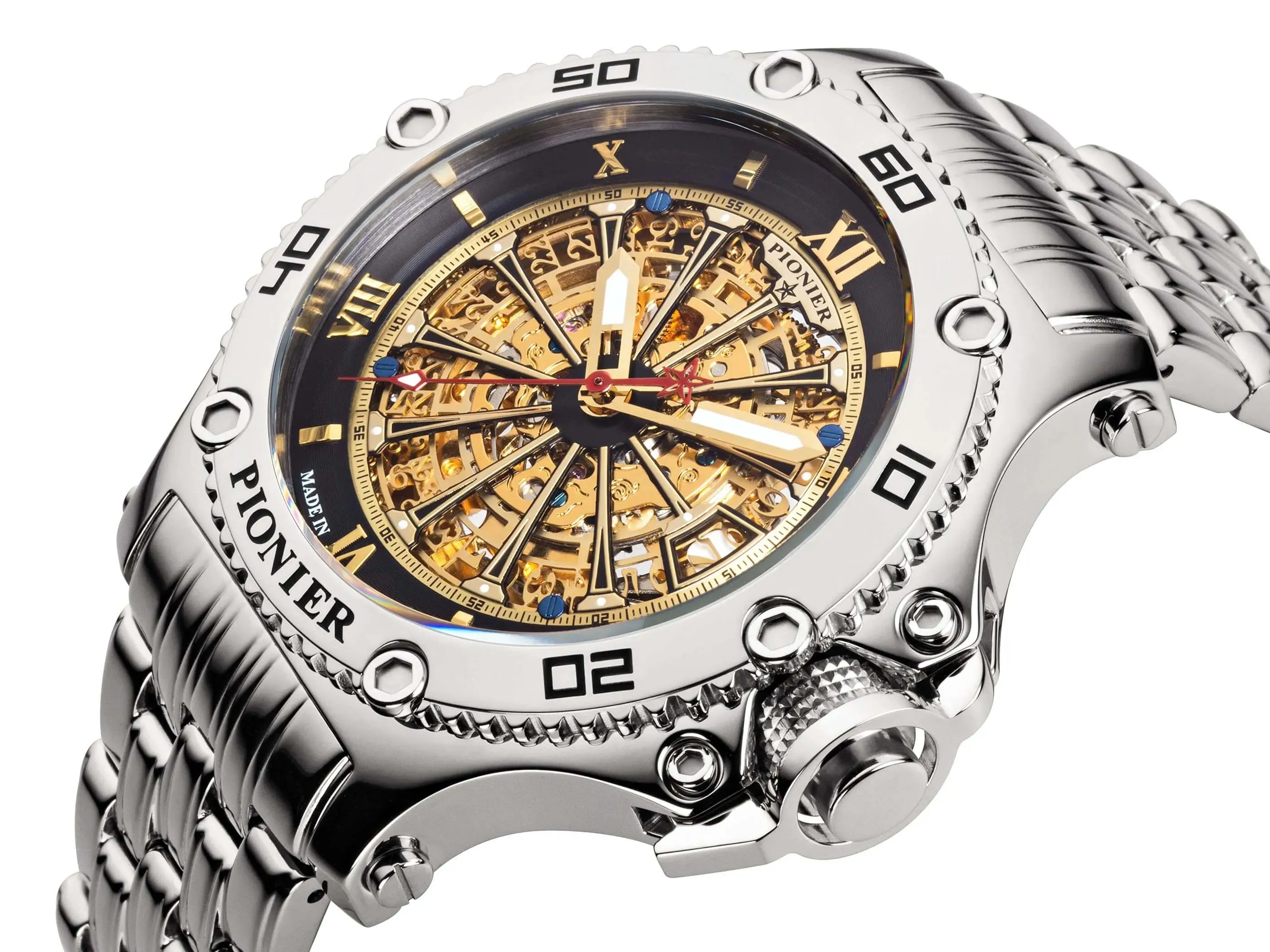 Automatic Barcelona GM-516-8 | Silver | Pionier, Germany