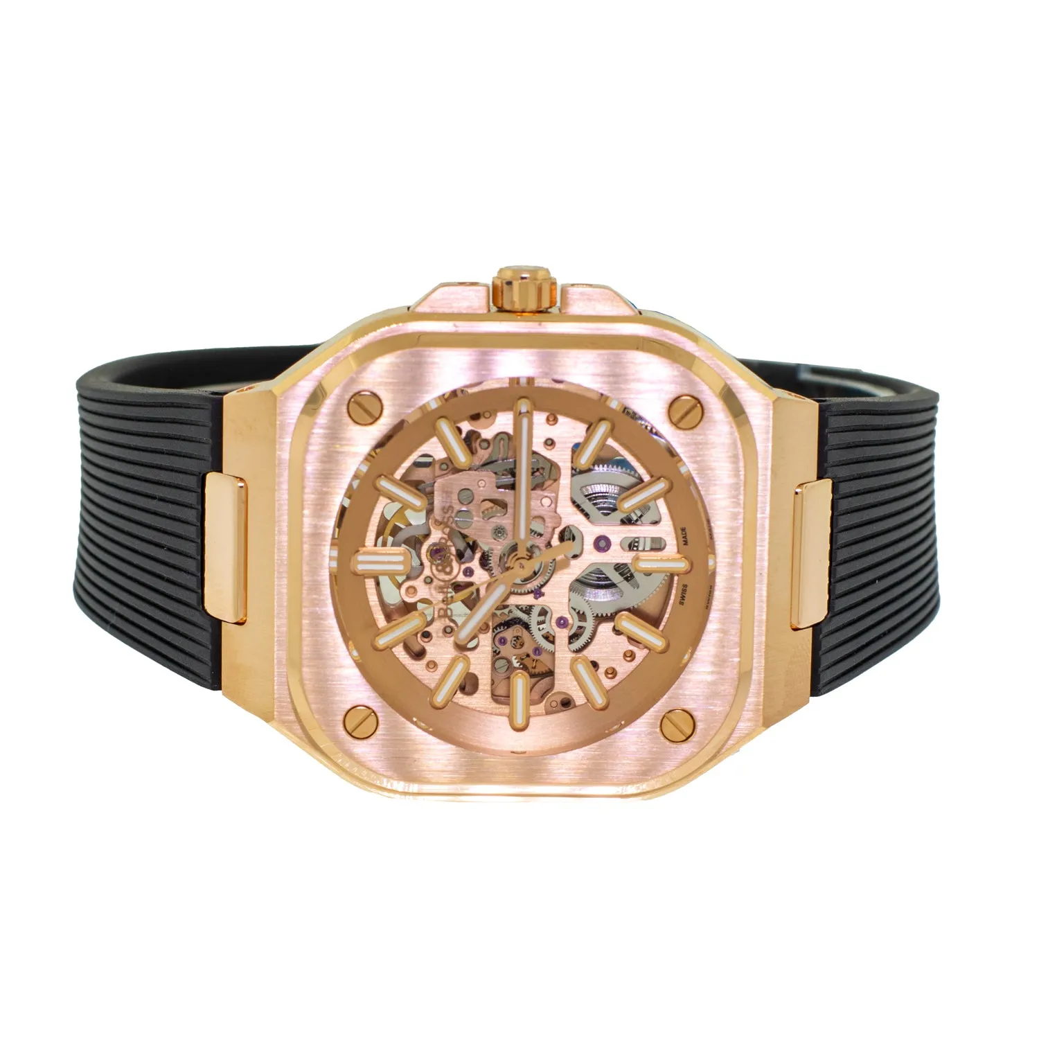 Bell & Ross BR 05 Limited Edition 40mm 18K Rose Gold Skeleton Dial BR05A-PG-SK-PG/SRG