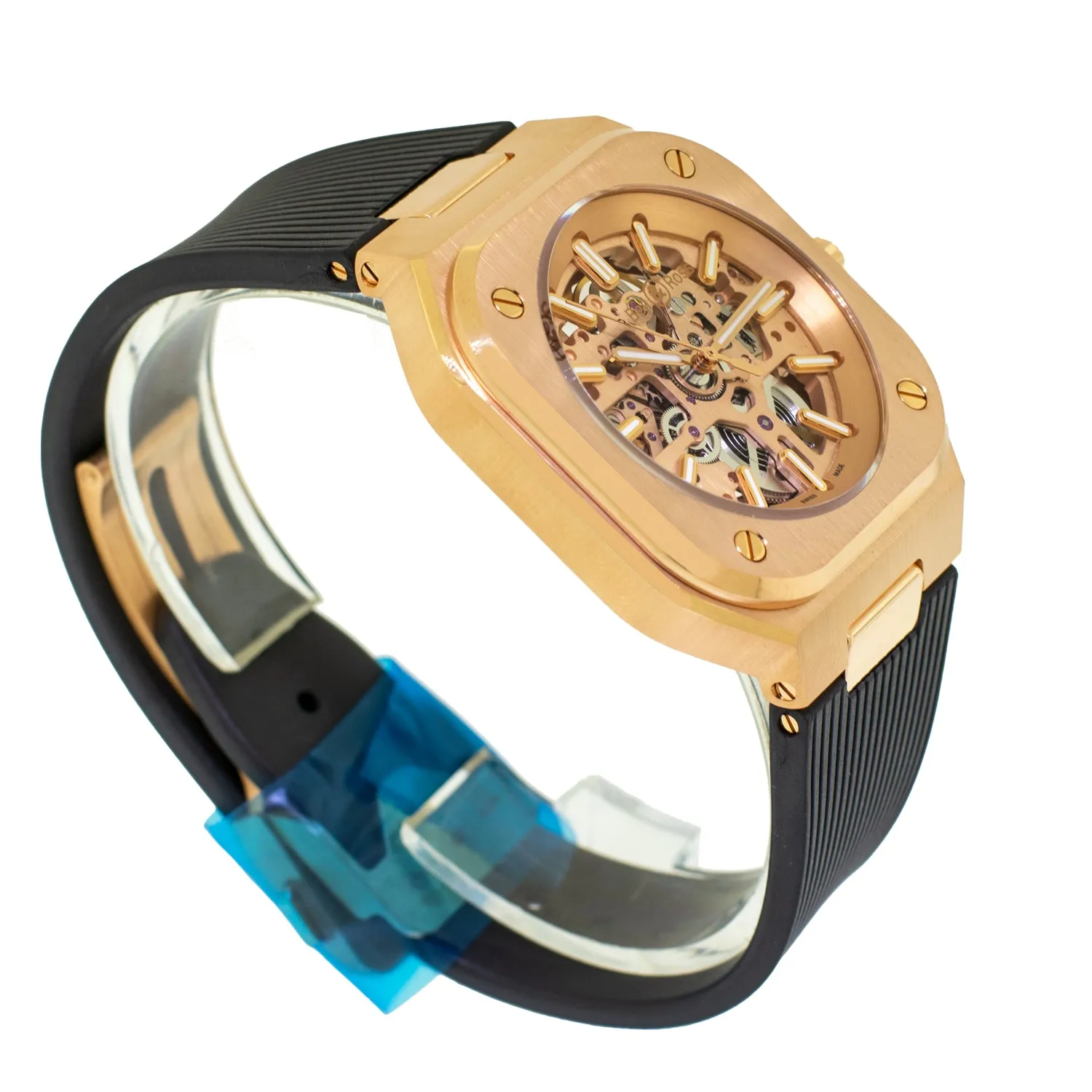 Bell & Ross BR 05 Limited Edition 40mm 18K Rose Gold Skeleton Dial BR05A-PG-SK-PG/SRG