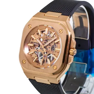 Bell & Ross BR 05 Limited Edition 40mm 18K Rose Gold Skeleton Dial BR05A-PG-SK-PG/SRG