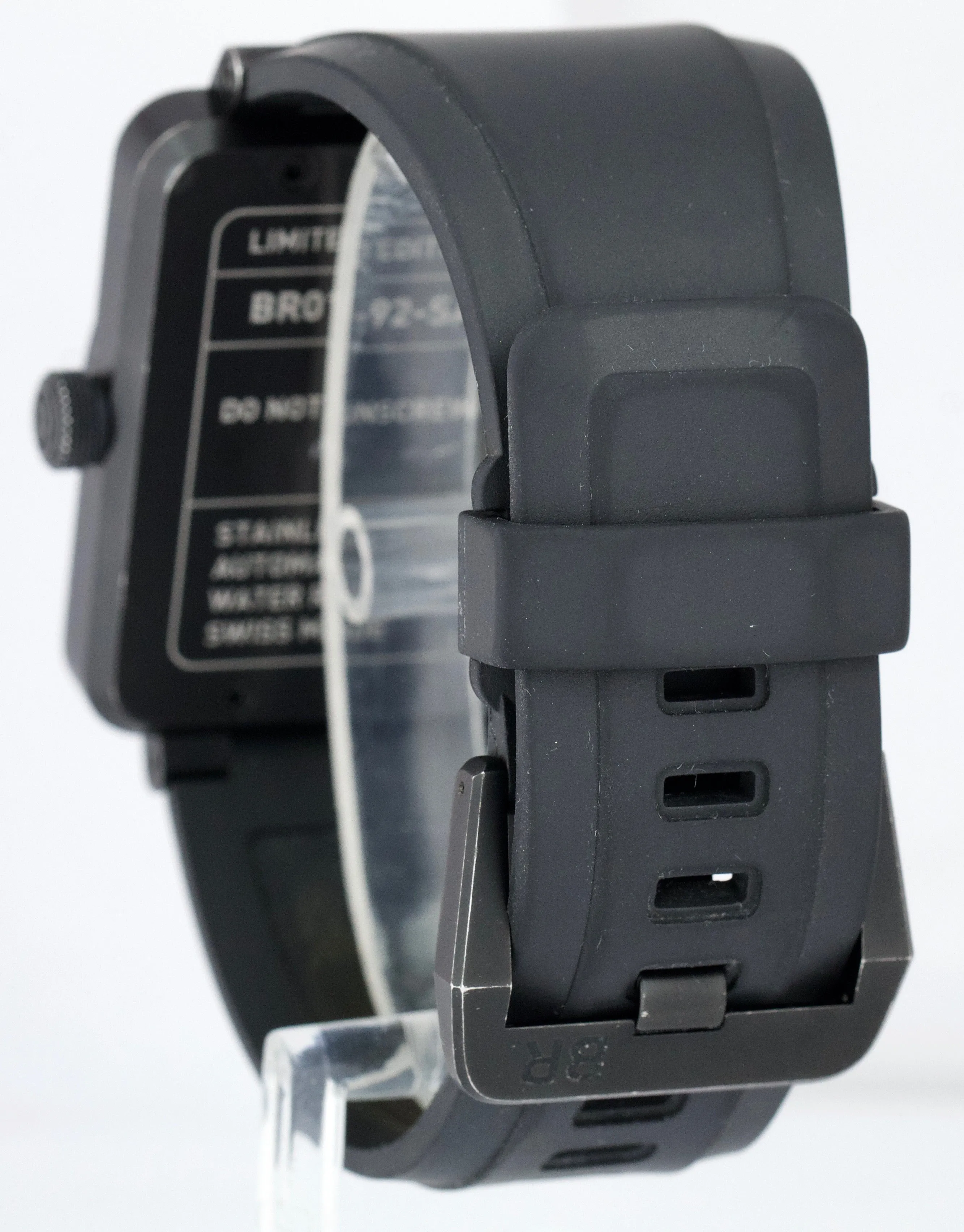 Bell & Ross BR01-92 Airspeed Black PVD 46mm Limited Steel Black Rubber Watch