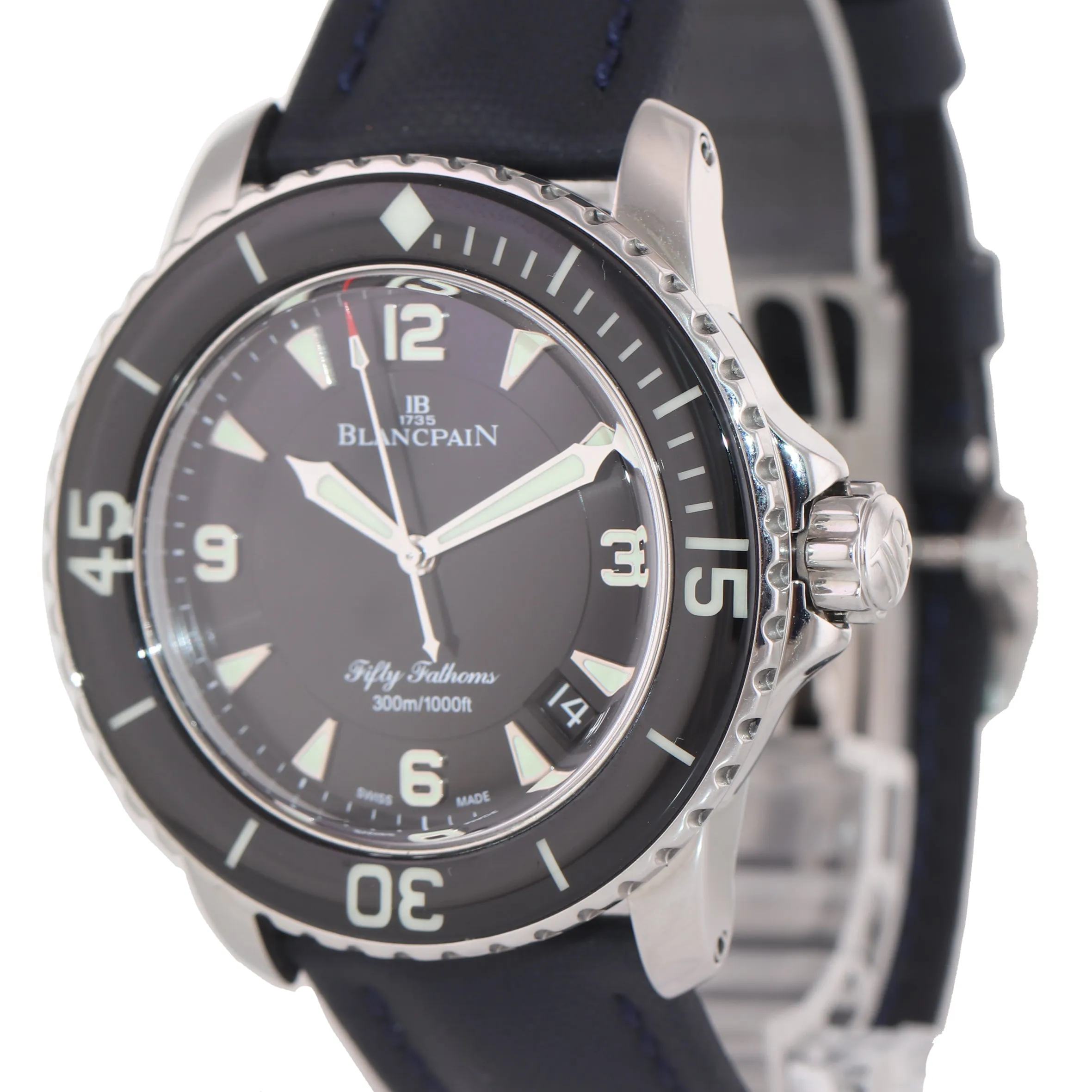 Blancpain Fifty Fathoms Automatic 5015 1130 71S Steel 45mm Black Dive Watch