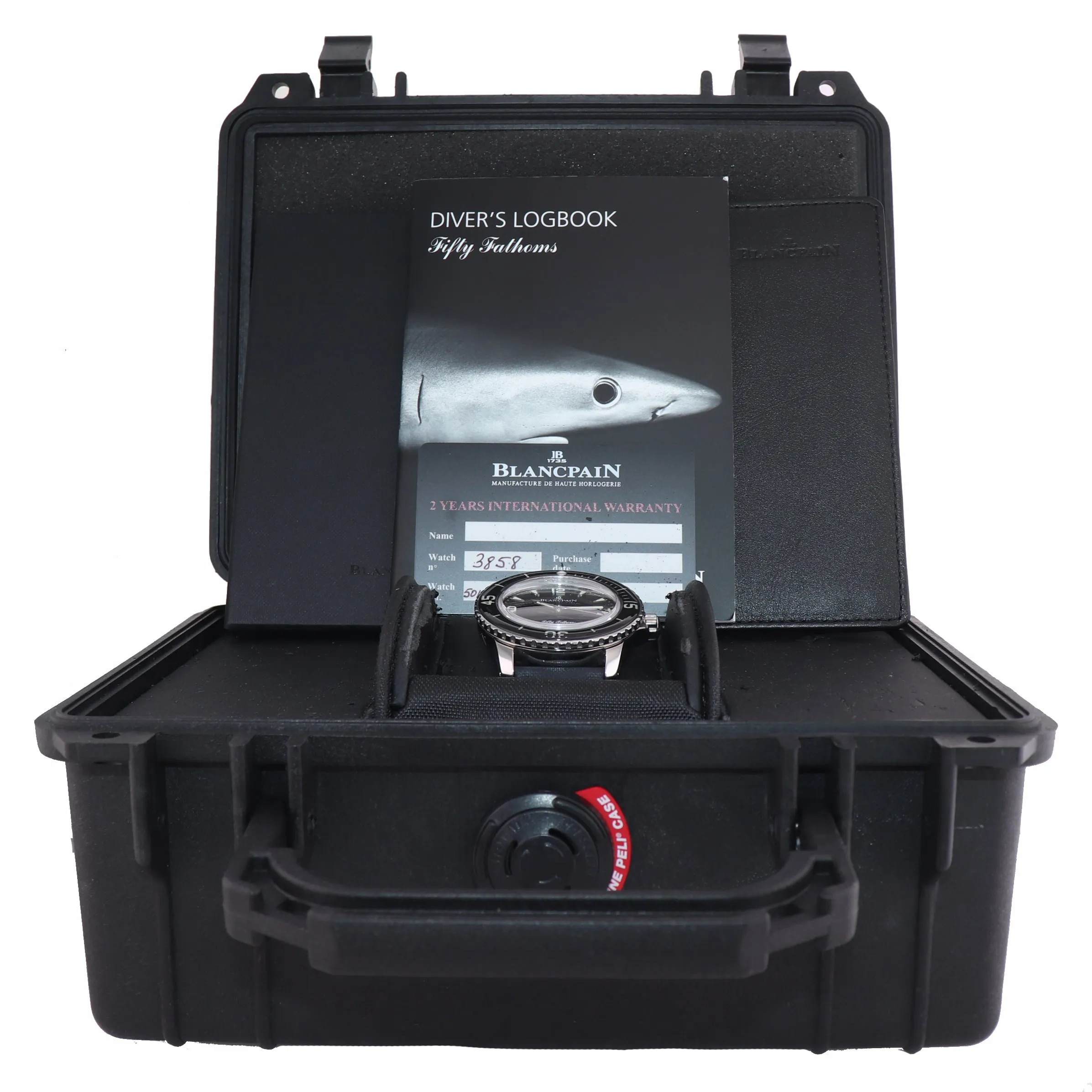 Blancpain Fifty Fathoms Automatic 5015 1130 71S Steel 45mm Black Dive Watch