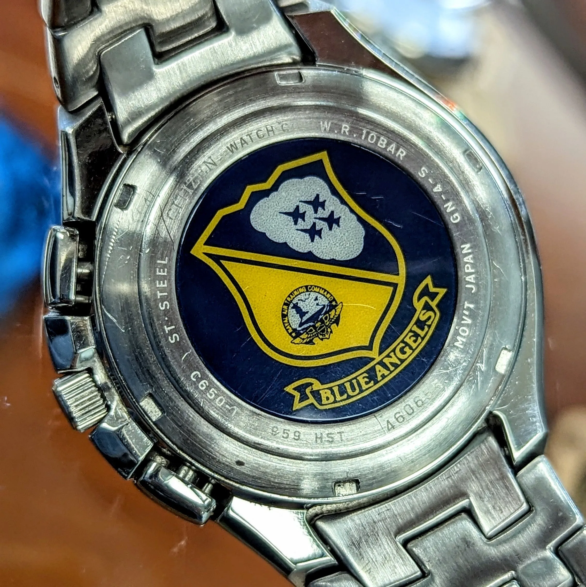 Blue Angels CITIZEN Eco-Drive SKYHAWK Chronograph Watch C650-T000959 - ALL Original