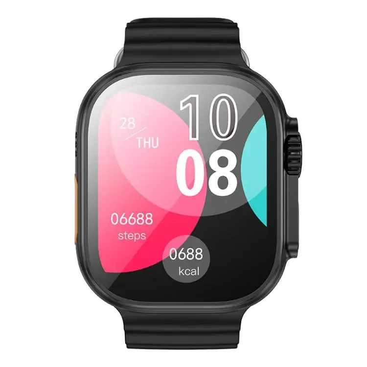 BOROFONE BD10 Ultra Smart Sports Watch, 2.01 inch Screen, Support BT Call(Black)