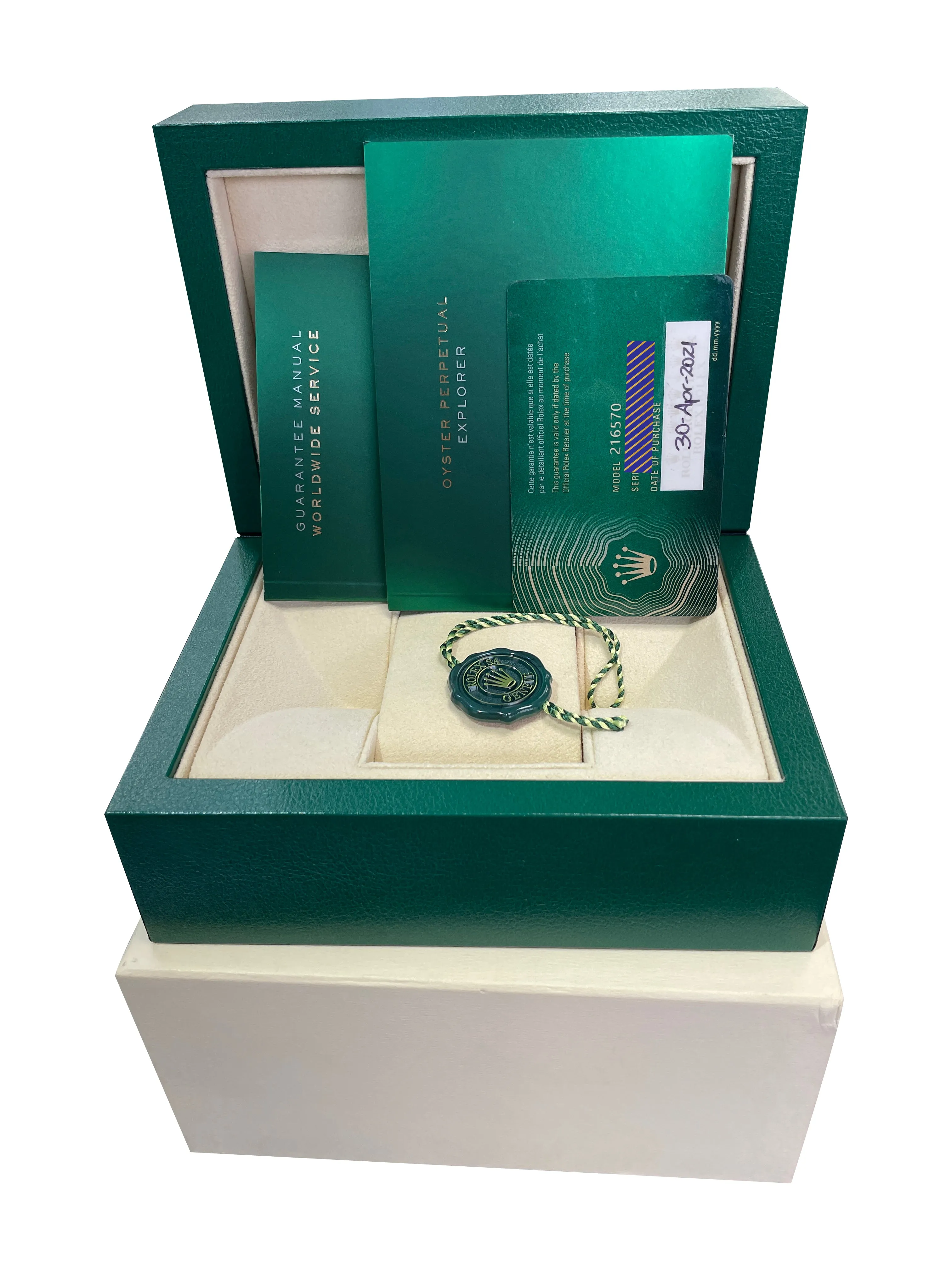 BRAND NEW 2021 Rolex Explorer II 42mm POLAR WHITE Stainless Date Watch 216570