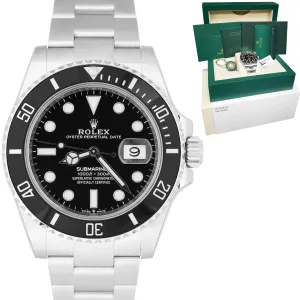 BRAND NEW JULY 2021 Rolex Submariner 41 Date Steel Black Ceramic Watch 126610 LN