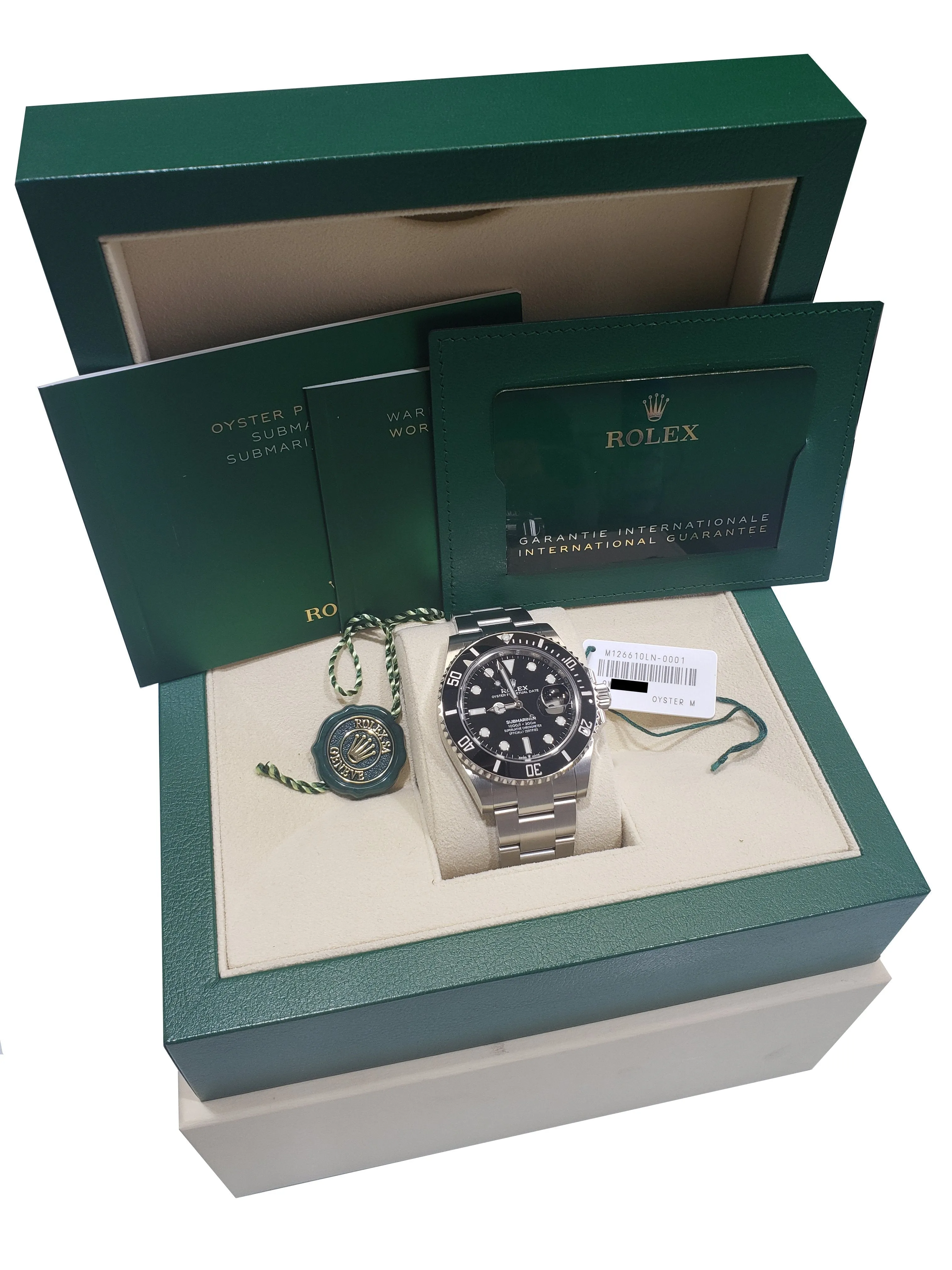 BRAND NEW SEP 2022 Rolex Submariner 41mm Date Black Ceramic Steel Watch 126610
