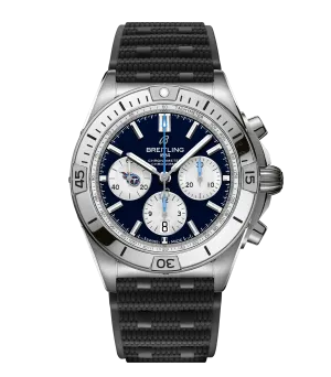 Breitling Chronomat B01 42 NFL Tennessee Titans Edition with Rubber Strap
