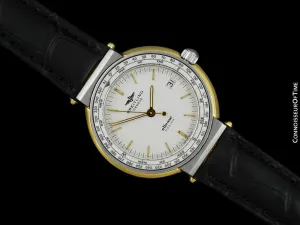 Breitling Ellesse Design Mens Wind Direction Bezel Watch, 82.270 - 18K Gold Plated & Stainless Steel