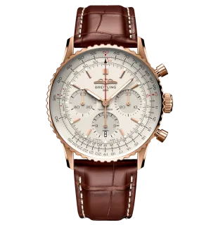 Breitling Navitimer B01 Chronograph 41 Watch with Leather Strap