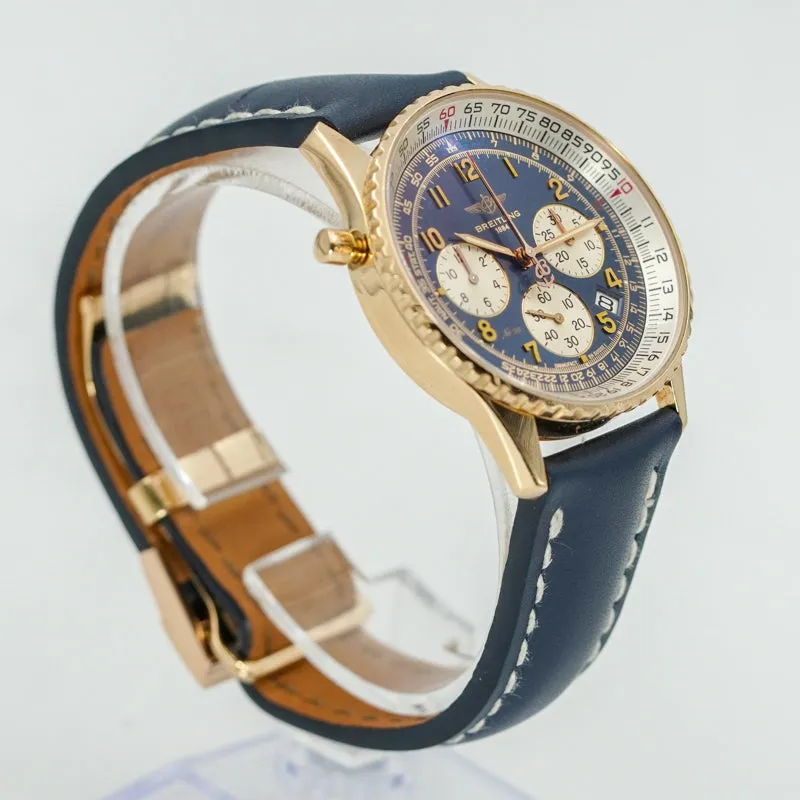 Breitling Navitimer H34030 Rattrapante 38mm Limited Edition 18K Yellow Gold