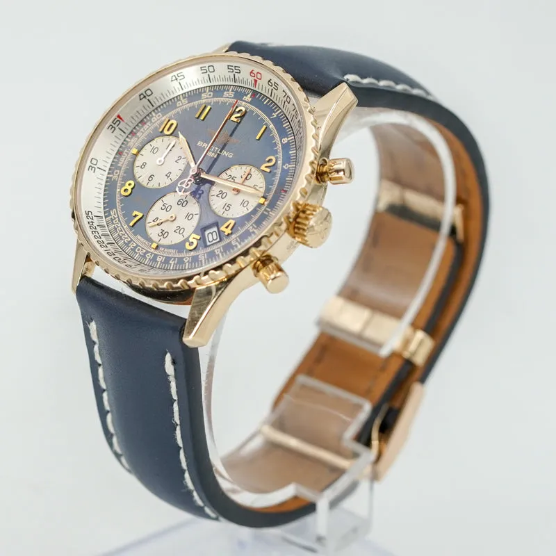 Breitling Navitimer H34030 Rattrapante 38mm Limited Edition 18K Yellow Gold