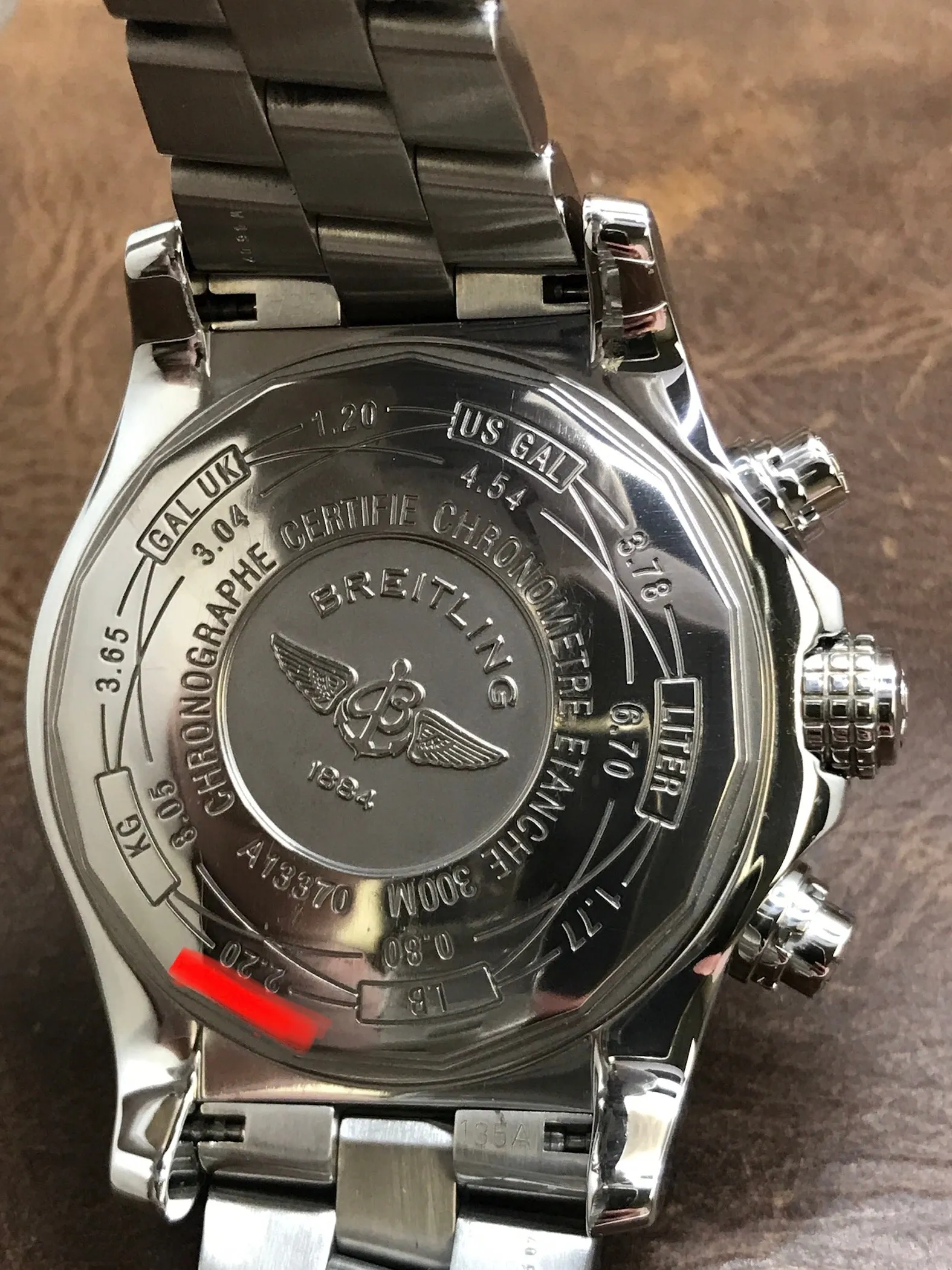 Breitling Super Avenger A13370 Black Dial Automatic Men's Watch