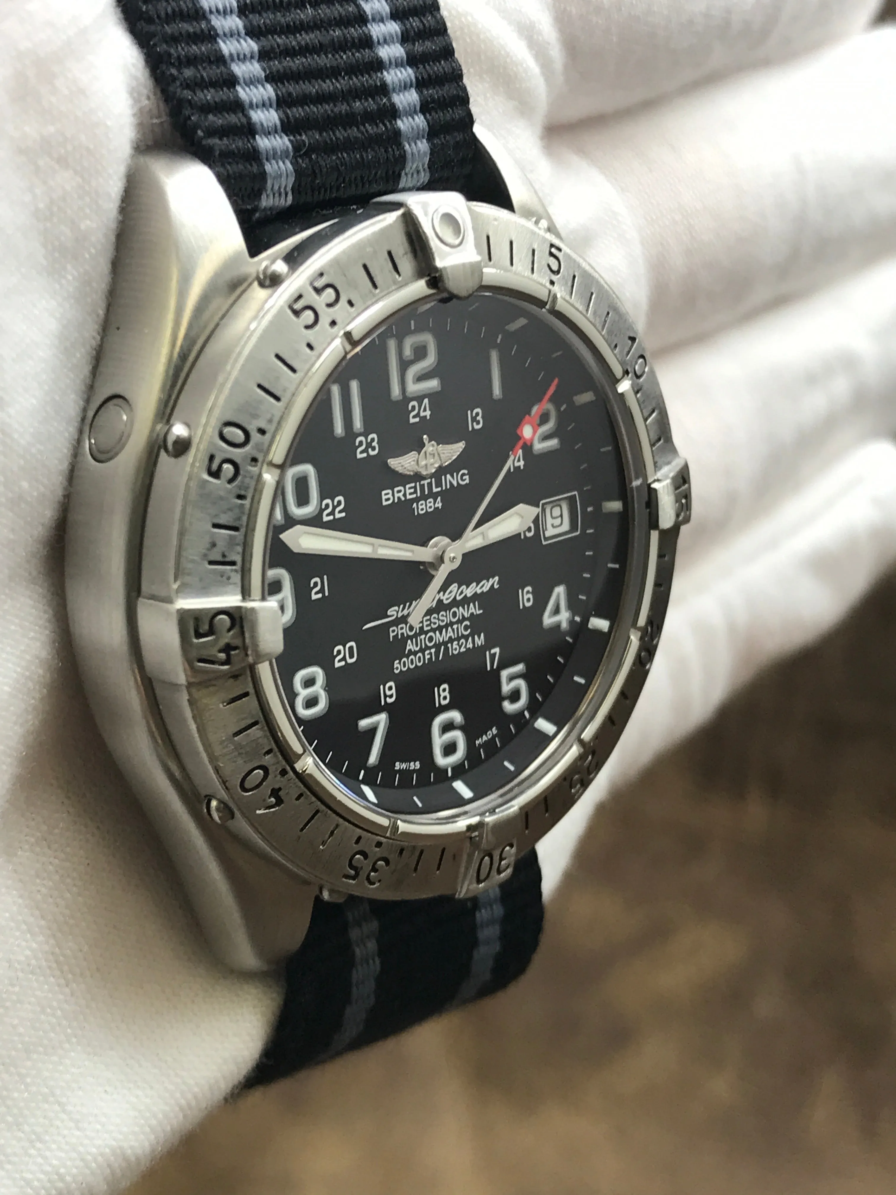 Breitling Superocean A17345 Black Dial Automatic Men's Watch