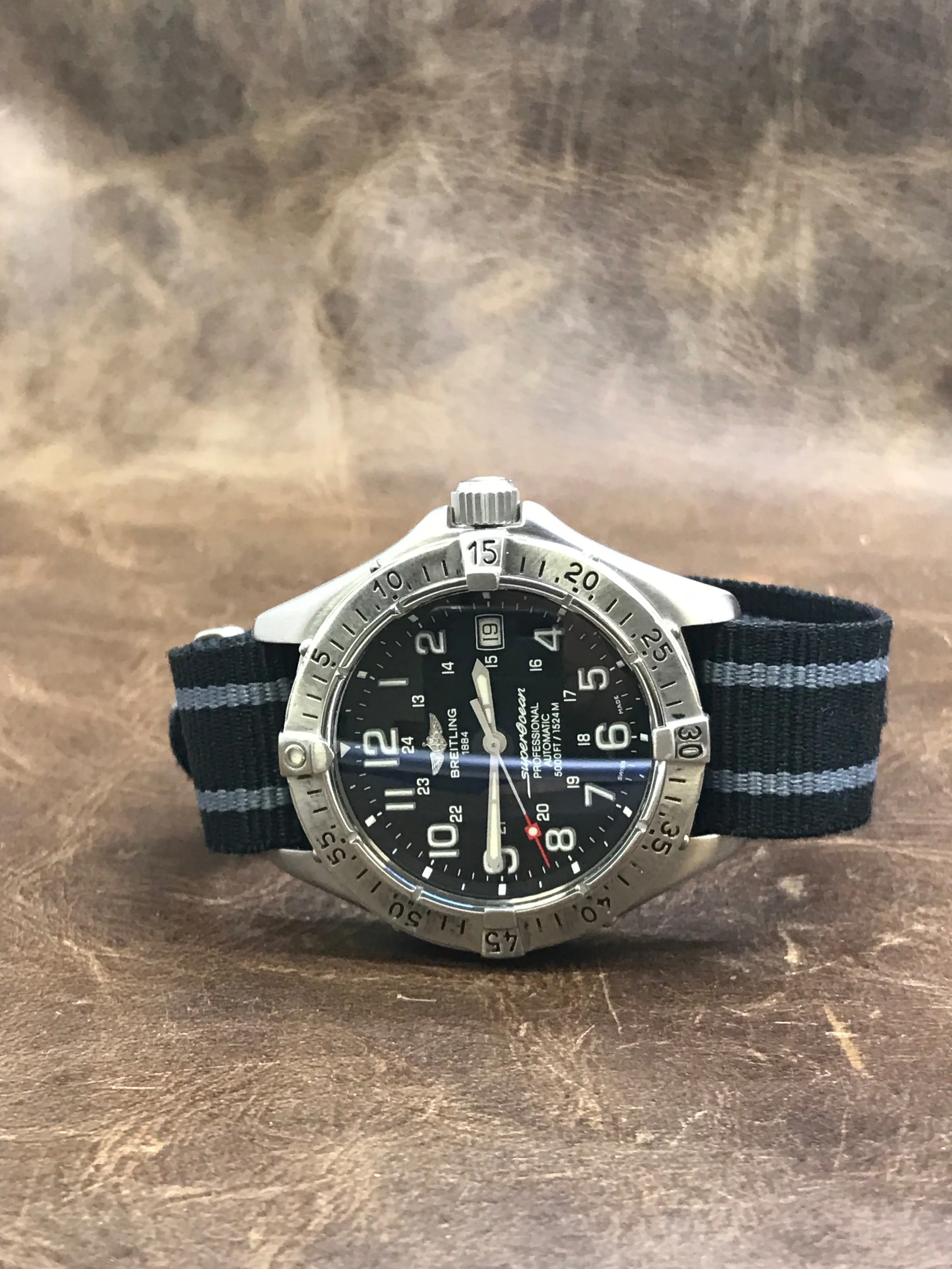 Breitling Superocean A17345 Black Dial Automatic Men's Watch