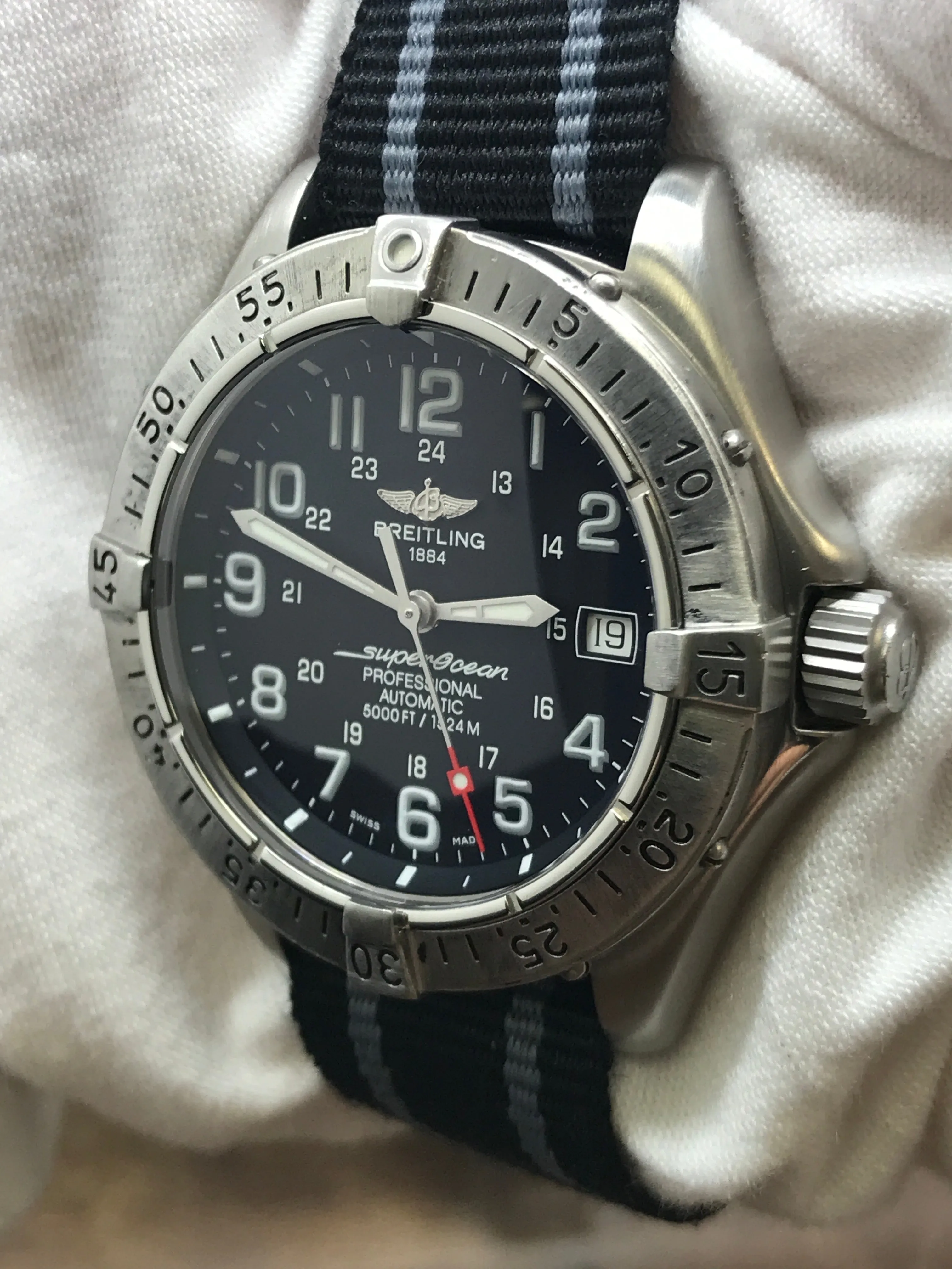 Breitling Superocean A17345 Black Dial Automatic Men's Watch