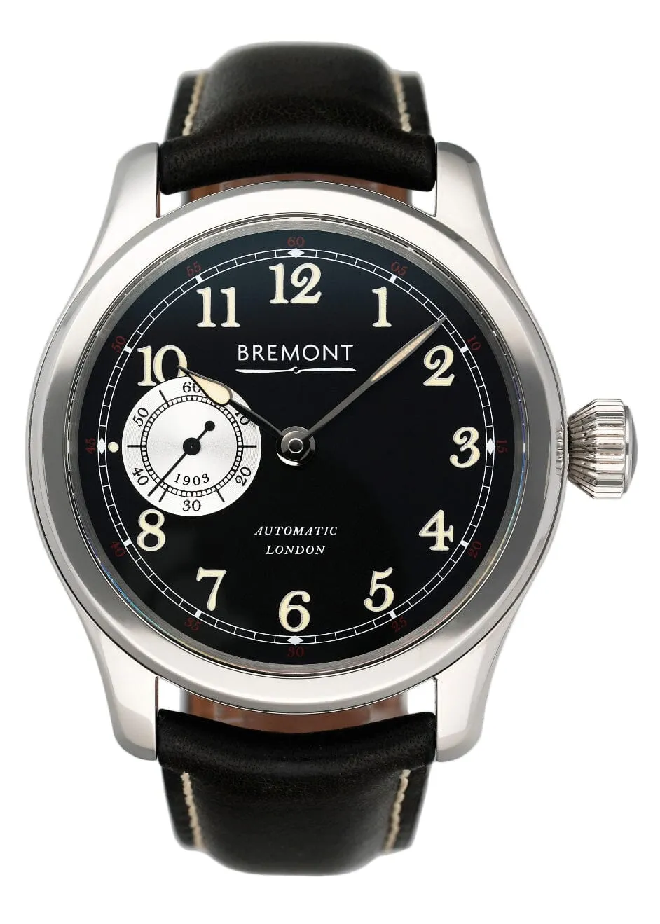 Bremont Wright Flyer Black Dial Steel Limited Mens Watch Box Papers