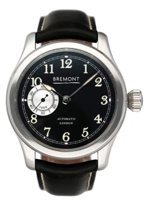 Bremont Wright Flyer Black Dial Steel Limited Mens Watch Box Papers