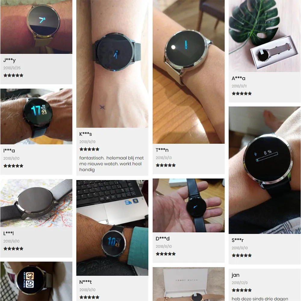 Brilliant OLED Color Screen, Fitness Tracker, Heart Rate Monitor Smart Watch