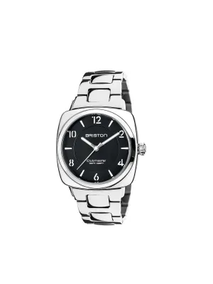 Briston Clubmaster Chic Steel Black Dial Steel Bracelet 36mm