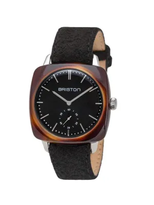Briston Clubmaster Vintage Acetate Small Second Tortoise Shell Black Dial 40mm