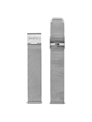 Briston Milanese Mesh Strap Silver for Clubmaster Chic 18mm