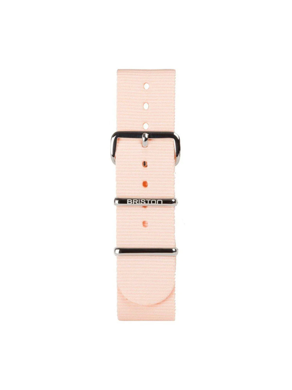 Briston Nato Strap Powder Pink Polished Steel 20mm