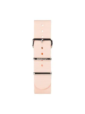 Briston Nato Strap Powder Pink Polished Steel 20mm