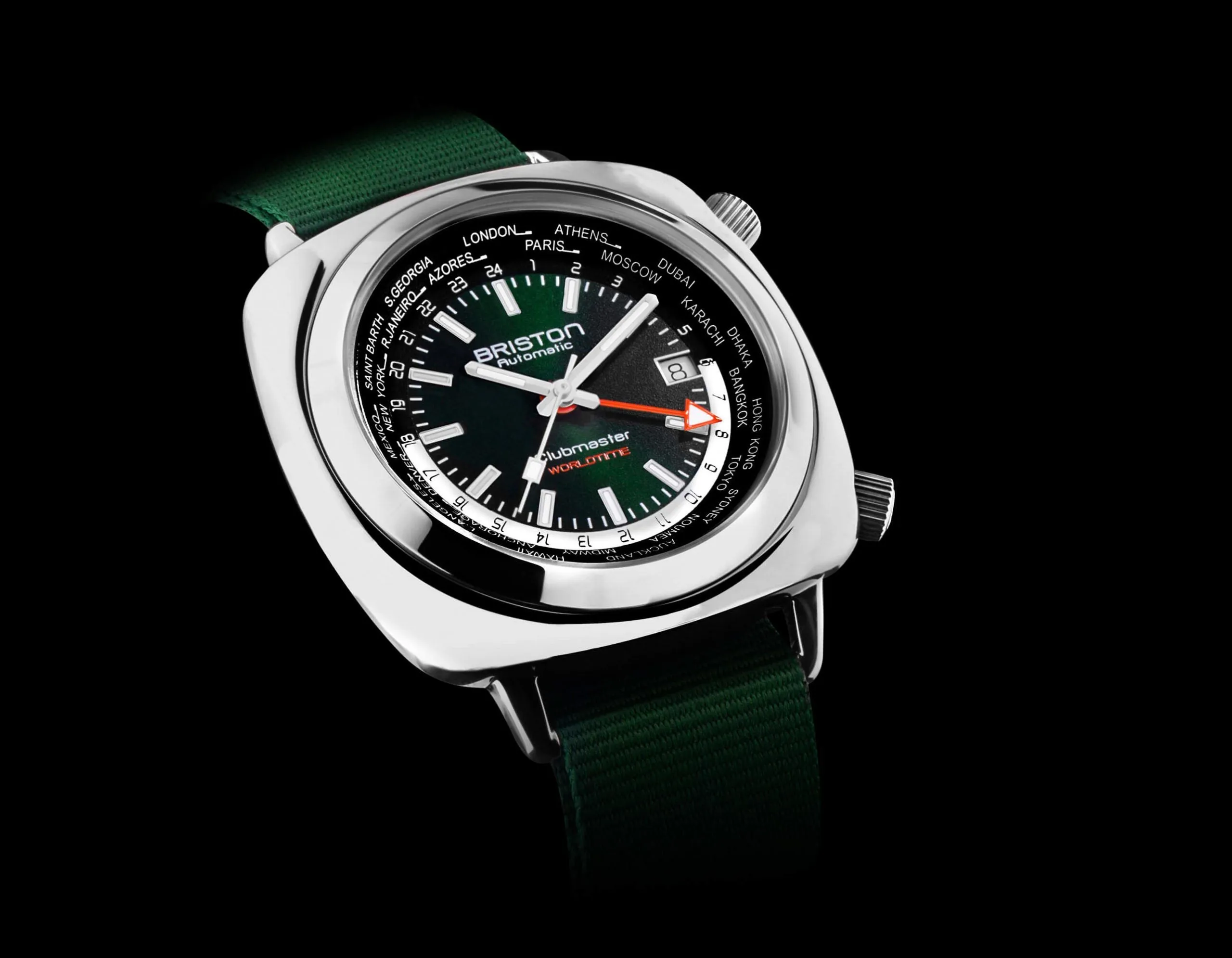 Briston Watch Clubmaster Traveler Worldtime GMT Limited Edition