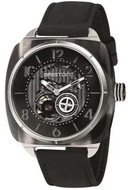 Briston Watch Streamliner Skeleton Grey Acetate