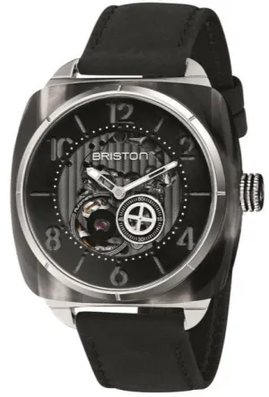 Briston Watch Streamliner Skeleton Grey Acetate
