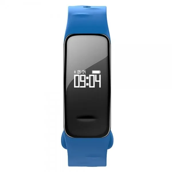 C1 Blood Pressure Oxygen Heart Rate Pedometer Smart Bracelet for Android IOS Blue