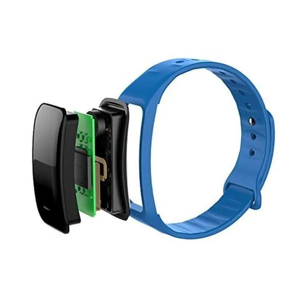 C1 Blood Pressure Oxygen Heart Rate Pedometer Smart Bracelet for Android IOS Blue