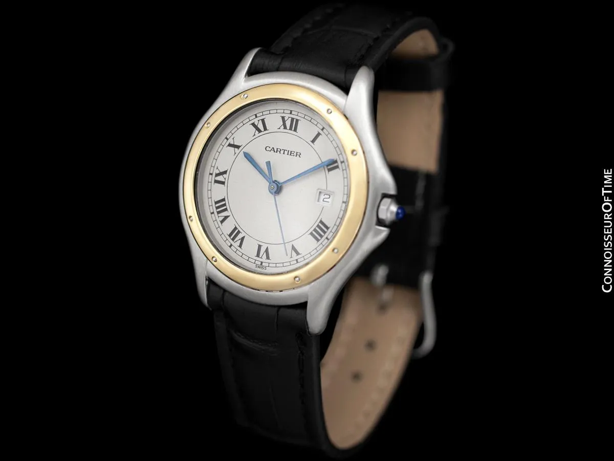 Cartier Cougar Panthere Mens 2-Tone Unisex Watch - Stainless Steel & 18K Gold
