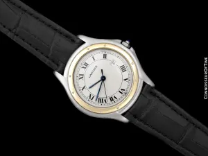Cartier Cougar Panthere Mens 2-Tone Unisex Watch - Stainless Steel & 18K Gold