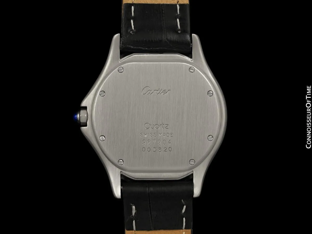 Cartier Cougar Panthere Mens Unisex Quartz Watch with Date - Stainless Steel