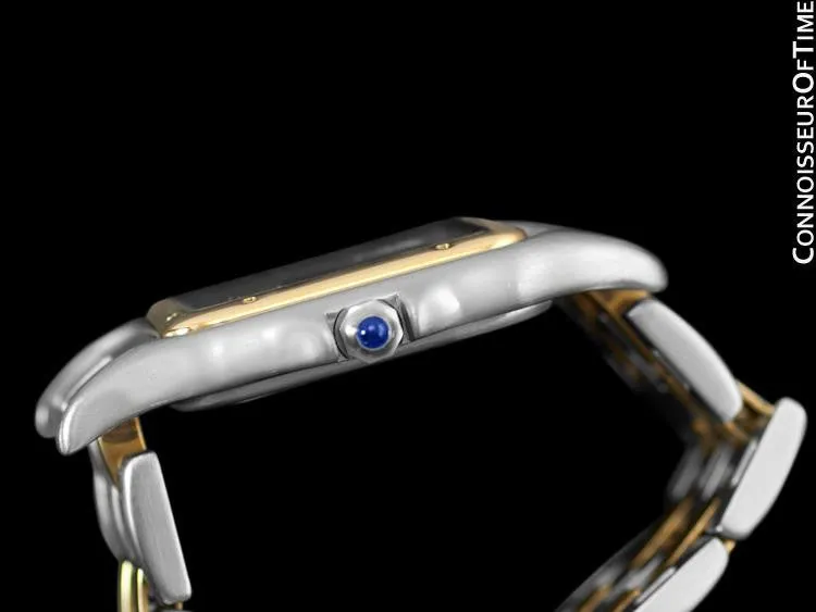 Cartier Panthere Two-Tone Mens "Jumbo XL" Watch, Date - Stainless Steel & 18K Gold