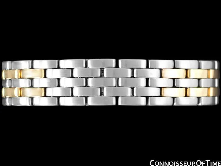 Cartier Panthere Two-Tone Mens "Jumbo XL" Watch, Date - Stainless Steel & 18K Gold
