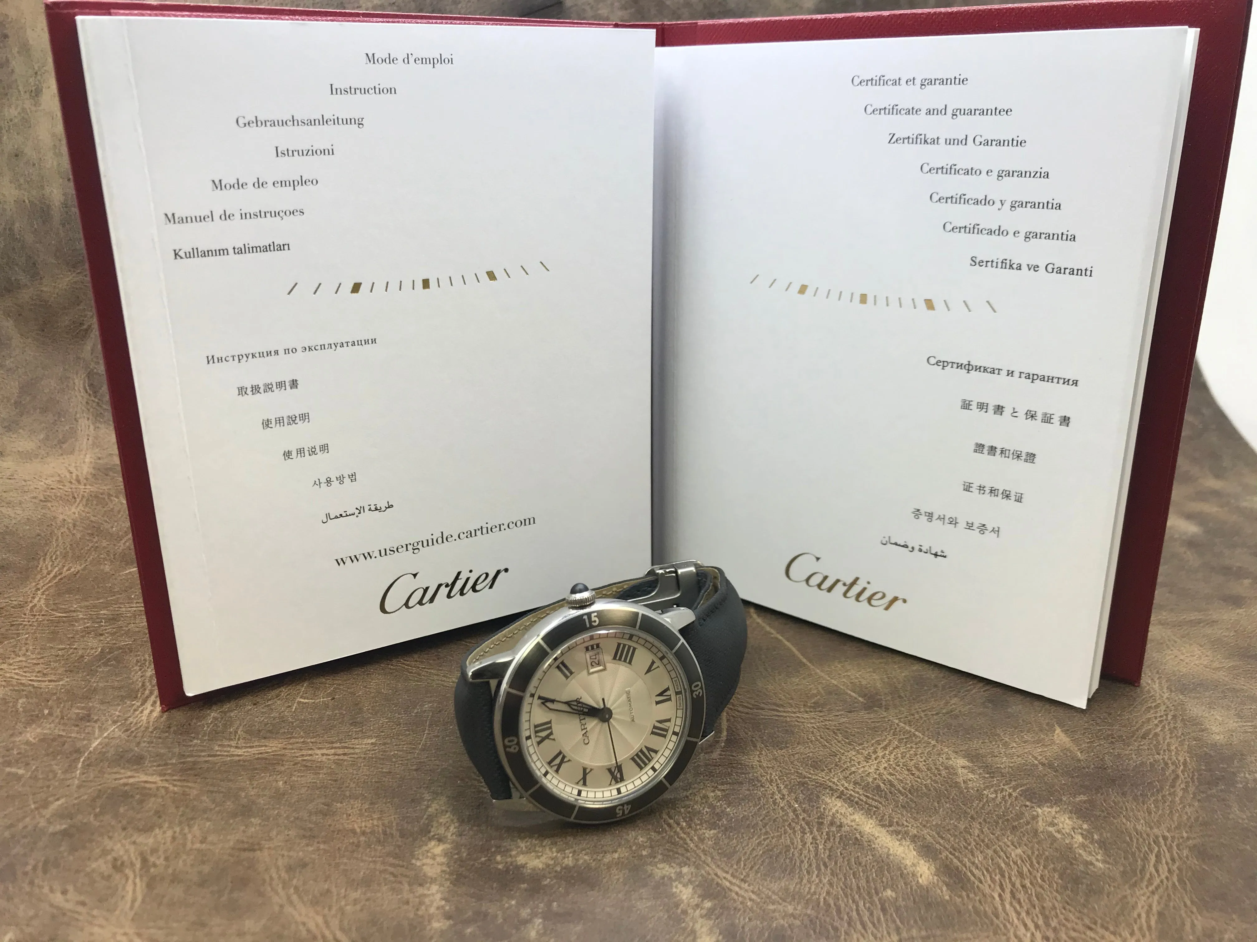 Cartier Ronde Croisiere WSRN0002 / 3886 Silver Dial Automatic Men's Watch