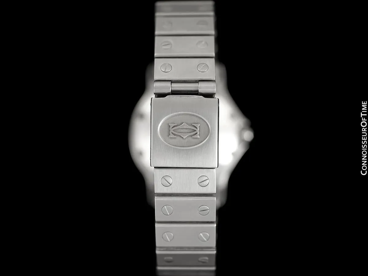 Cartier Santos Octagon Mens Unisex Midsize Watch, Automatic - Stainless Steel