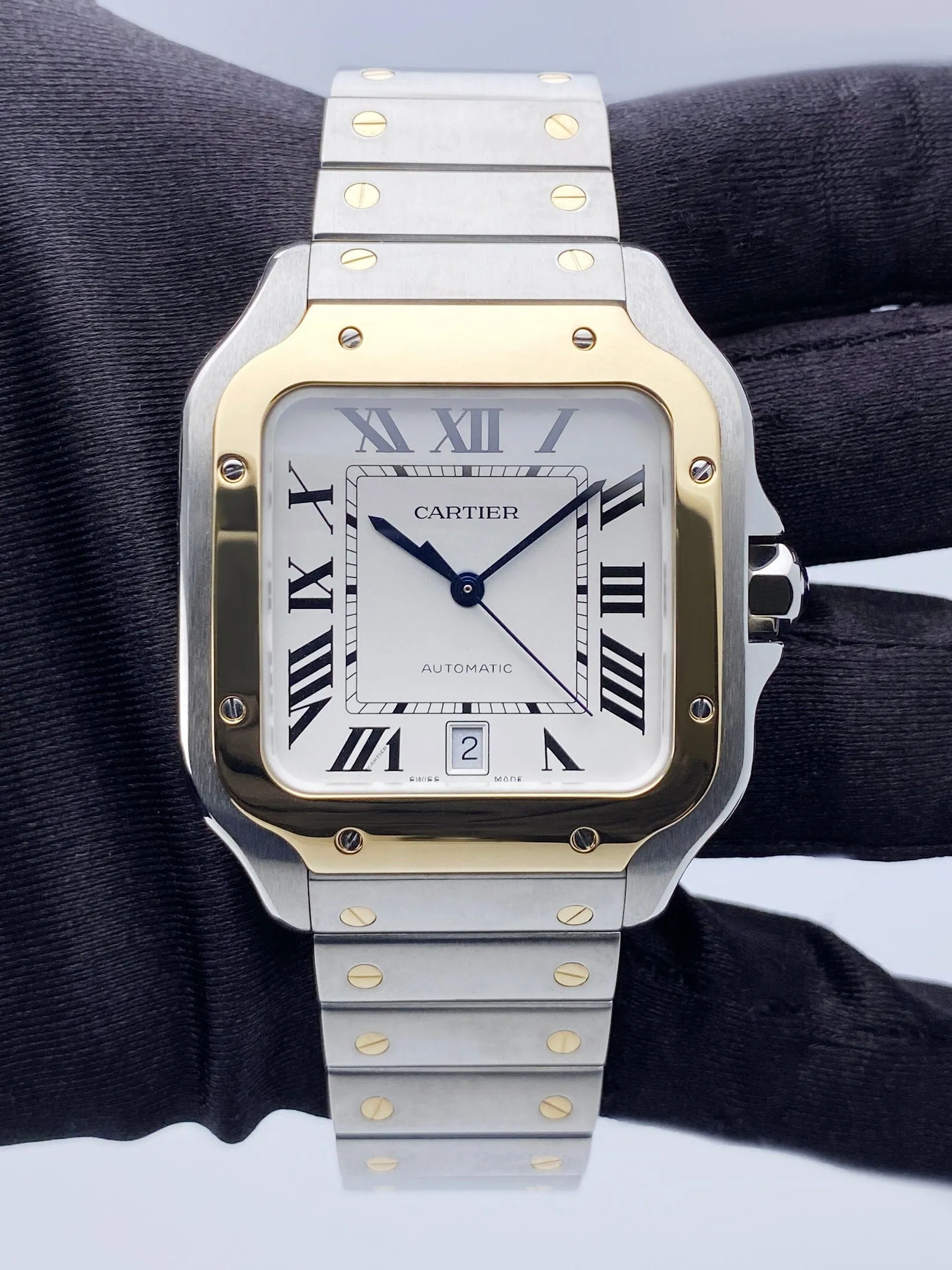 Cartier Santos W2SA0009 Large Size Mens Watch