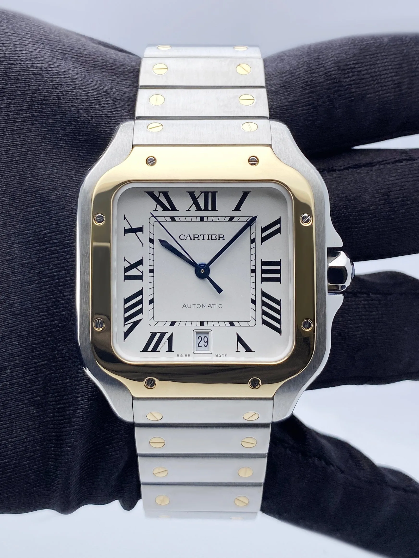 Cartier Santos W2SA0009 Large Size Mens Watch