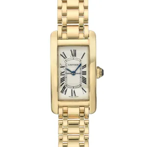 Cartier Tank Americaine W26015K2 Yellow Gold