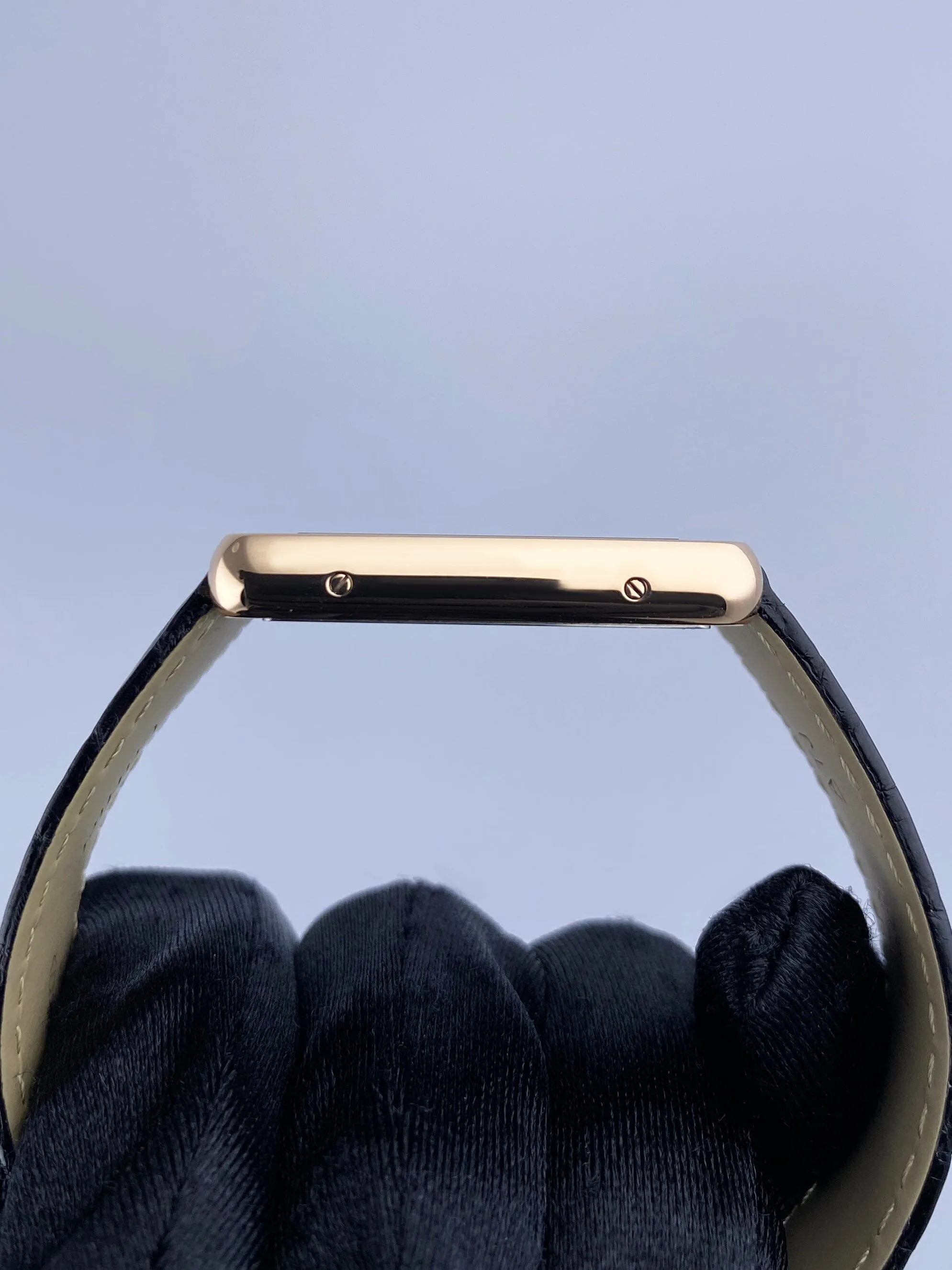 Cartier Tank Solo W5200025 18K Rose Gold Mens Watch